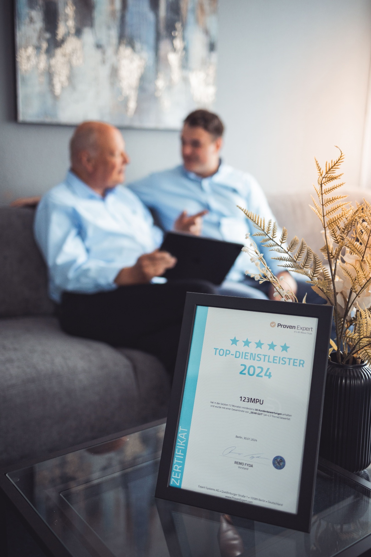 ProvenExpert Top-Dienstleister 2024 Zertifikat